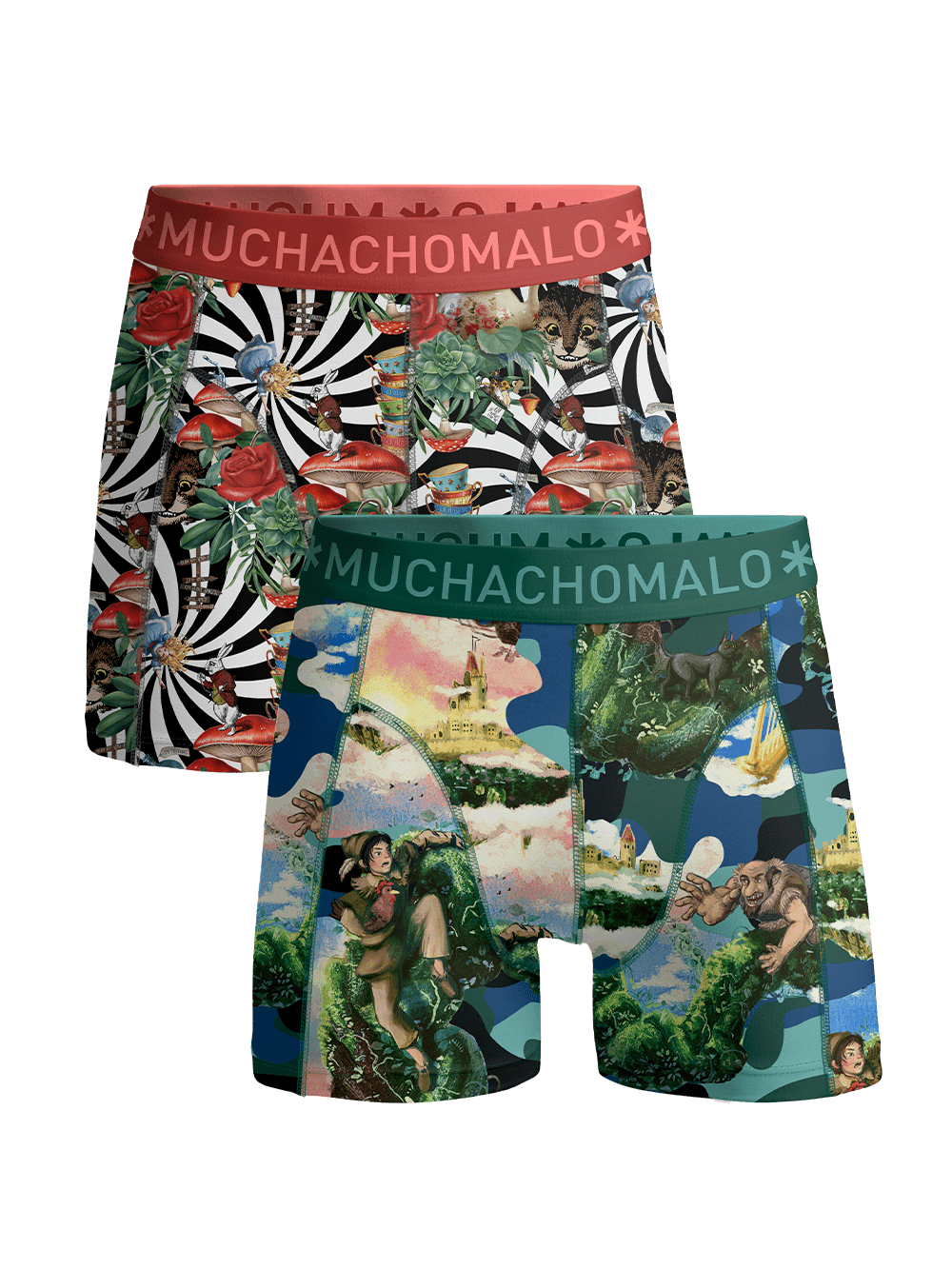 Heren 2-pack Boxershorts Jackbean Alicewonder