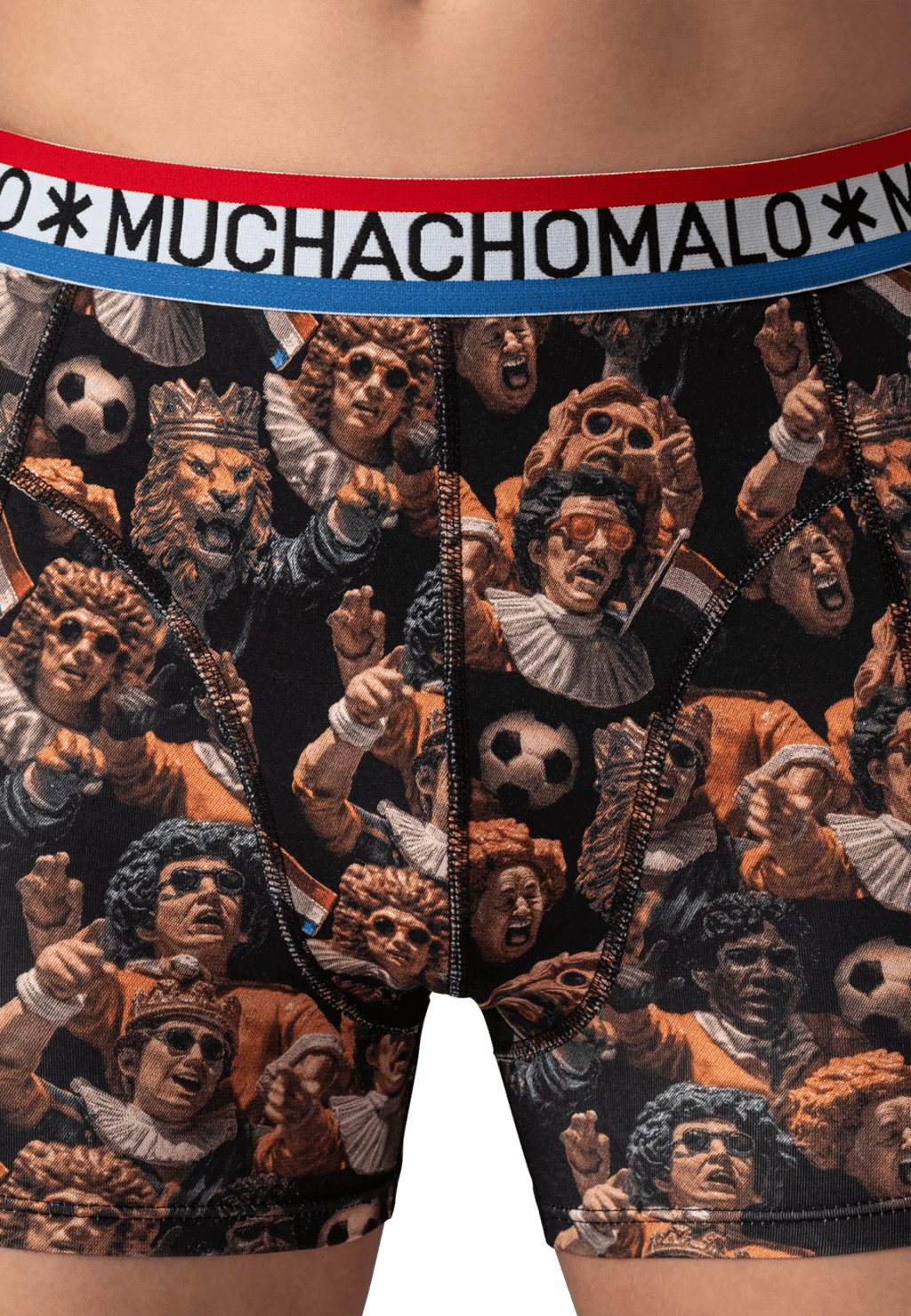 Heren 2-pack Boxershorts Oranje Special 2 + gratis sleutelhanger