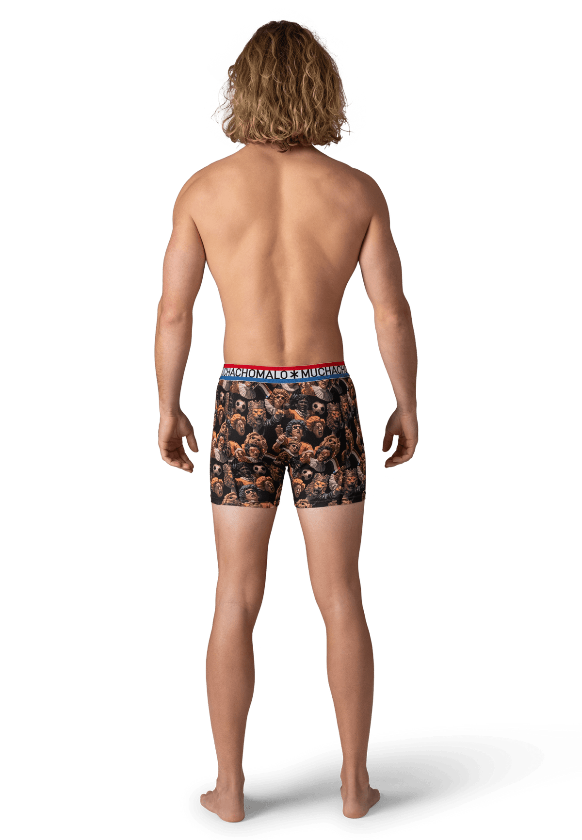 Heren 2-pack Boxershorts Oranje Special 2 + gratis sleutelhanger