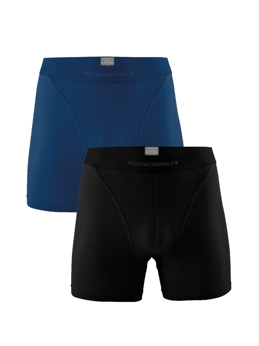 Heren 2-pack Boxershorts Pima Katoen