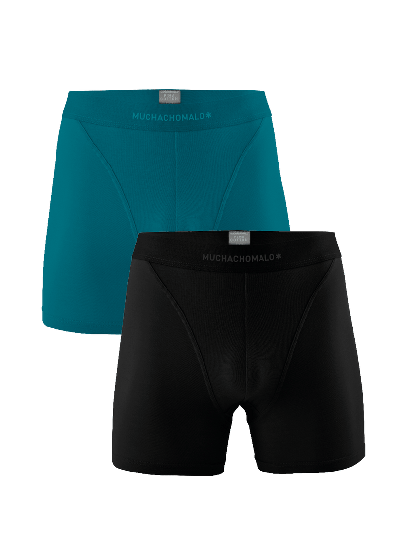 Heren 2-pack Boxershorts Pima Katoen