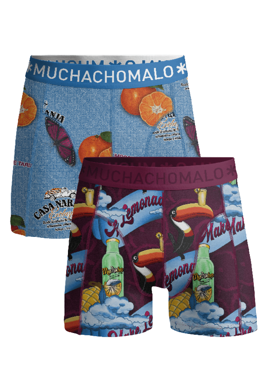Heren 2-pack Boxershorts Summer Fruit