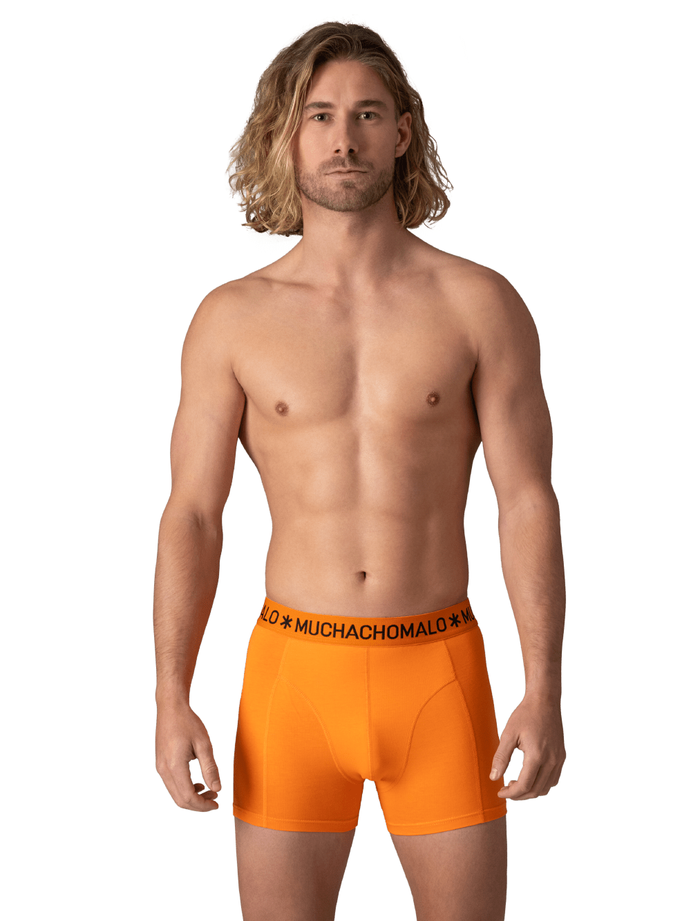Heren 2-pack Boxershorts Oranje Special 1 + gratis sleutelhanger