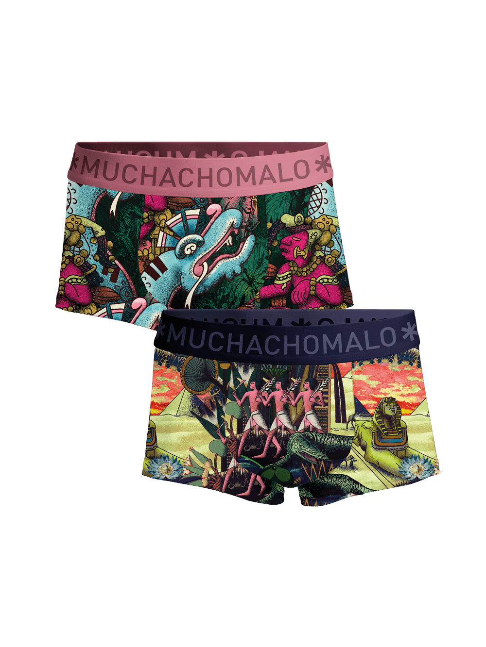 Heren 2-pack Trunks Ancient Civilizations