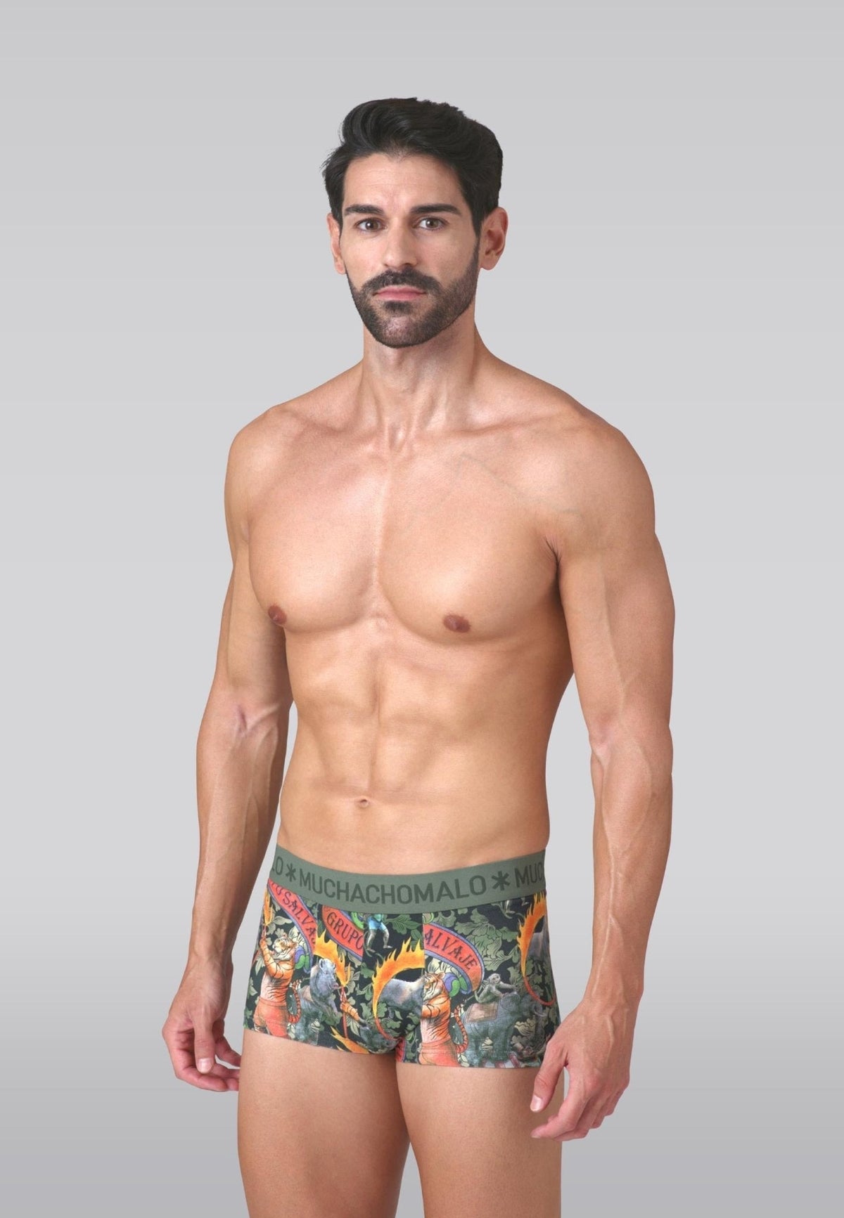 Heren 2-pack Trunks Circus Animals
