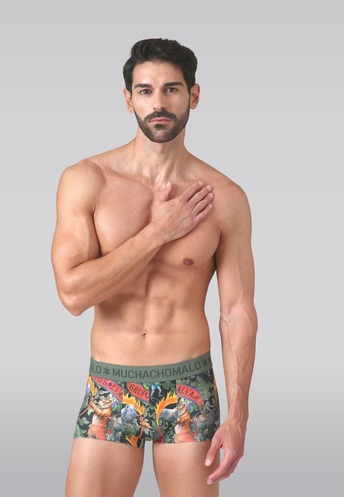 Heren 2-pack Trunks Circus Animals
