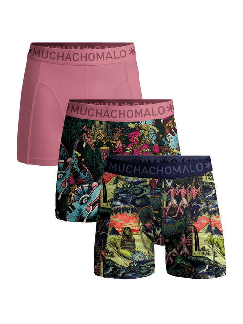 Heren 3-pack Boxershorts Ancient Civilizations