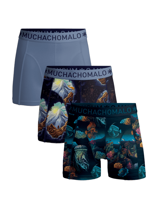 Heren 3-pack Boxershorts Deep Sea Mountaintops