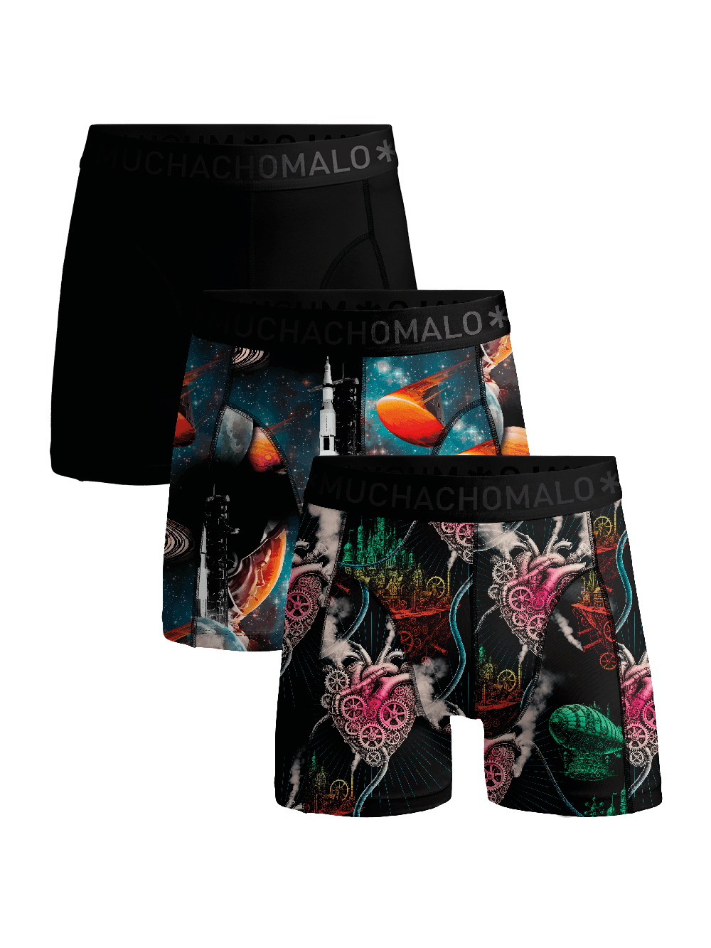 Heren 3-pack Boxershorts Modern Age