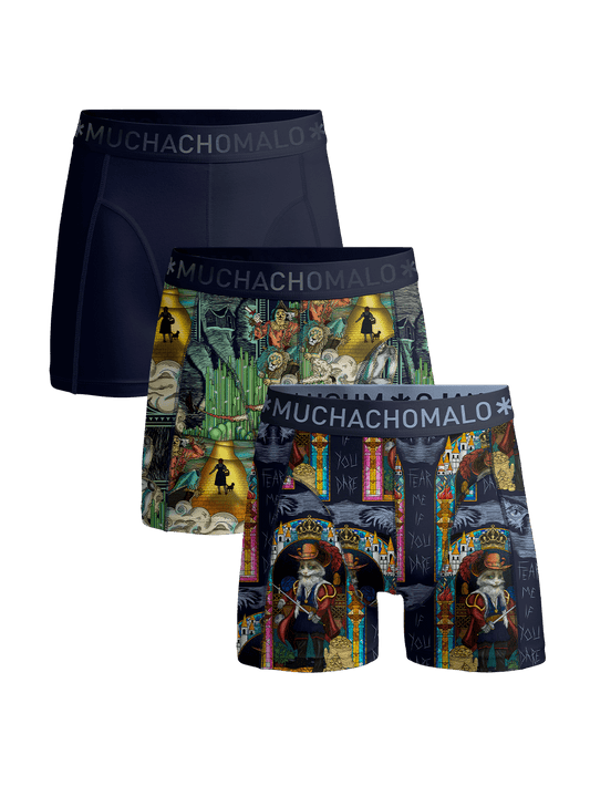 Heren 3-pack Boxershorts Pussboots Wizardoz
