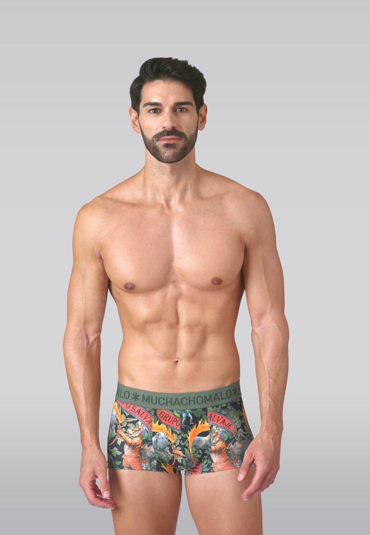Heren 3-pack Trunks Circus Animals