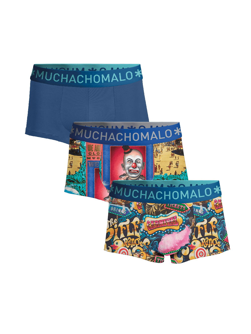 Heren 3-pack Trunks Funfair