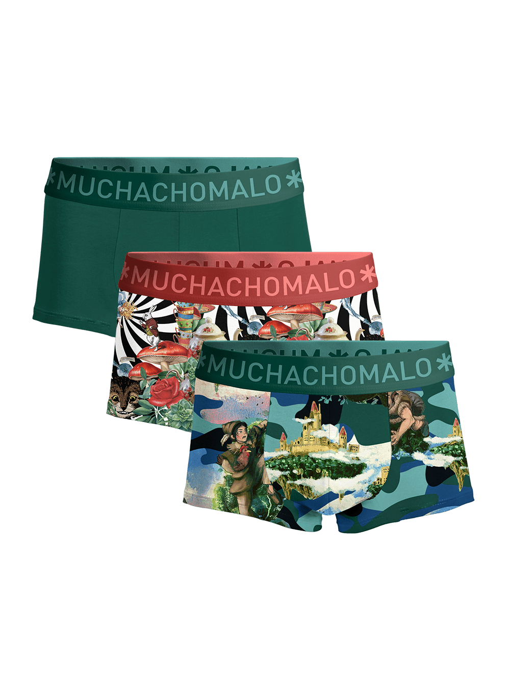 Heren 3-pack Trunks Jackbean Alicewonder