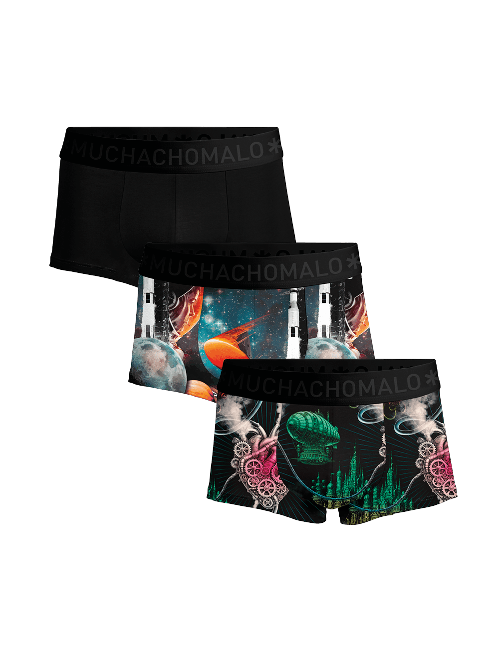 Heren 3-pack Trunks Modern Age
