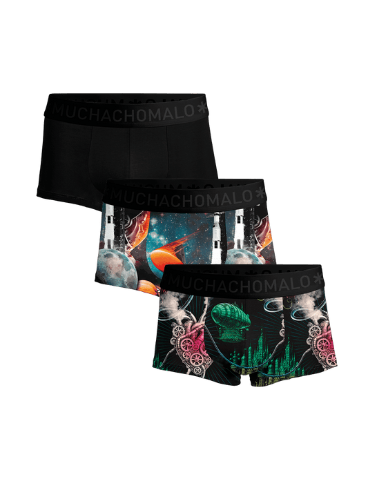 Heren 3-pack Trunks Modern Age