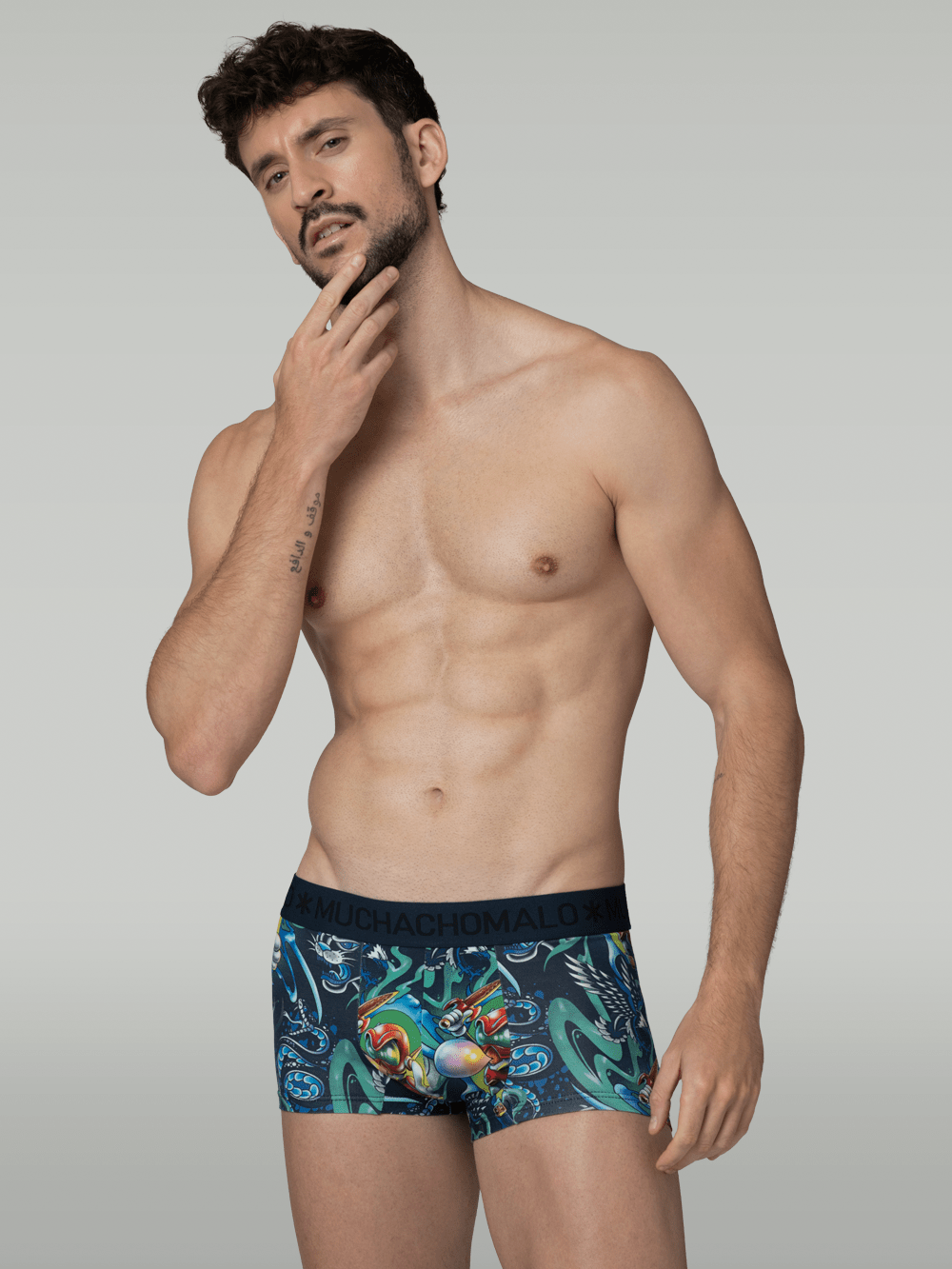 Heren 3-pack Trunks New School