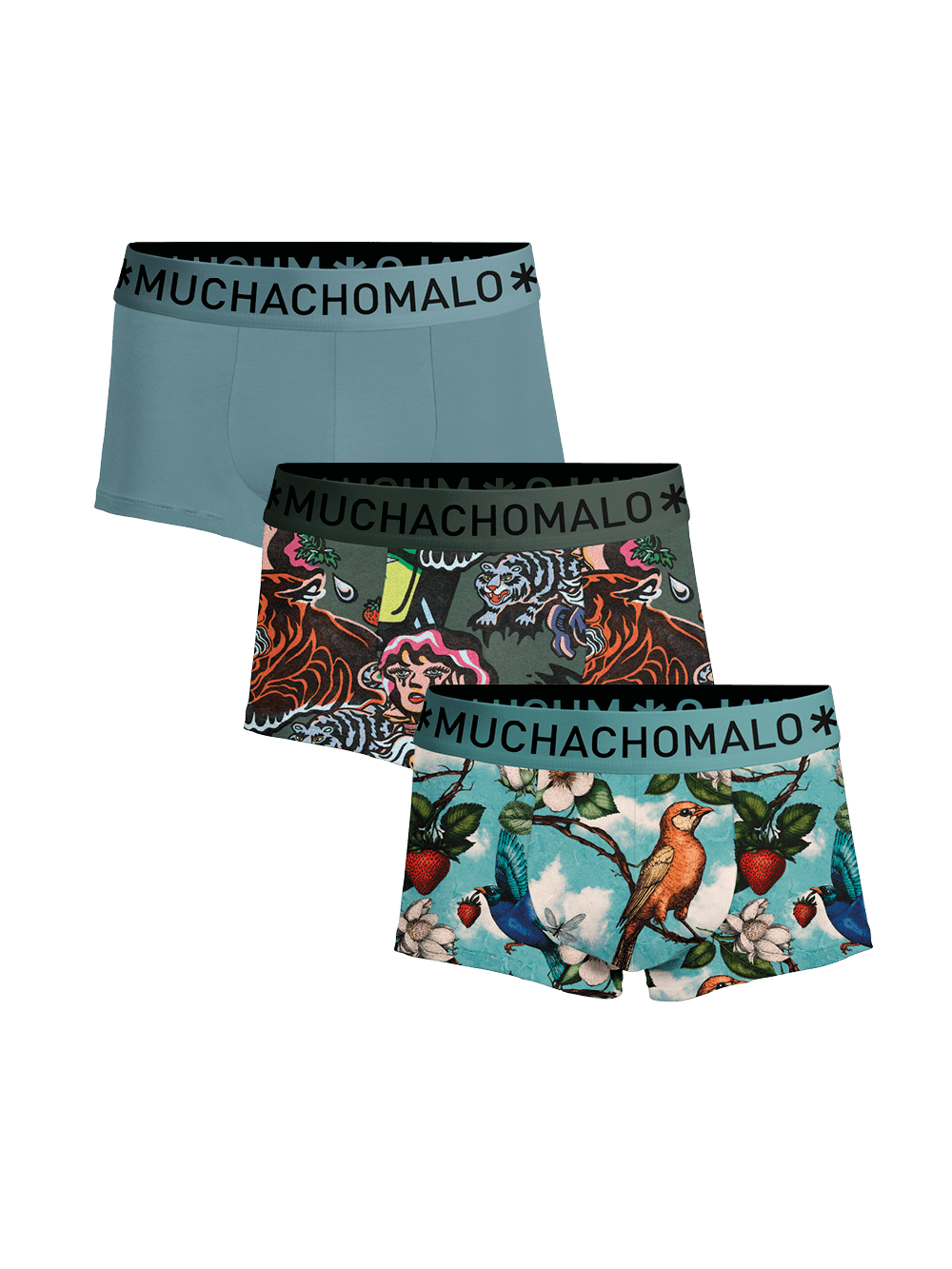 Heren 3-pack Trunks Fruit Origin