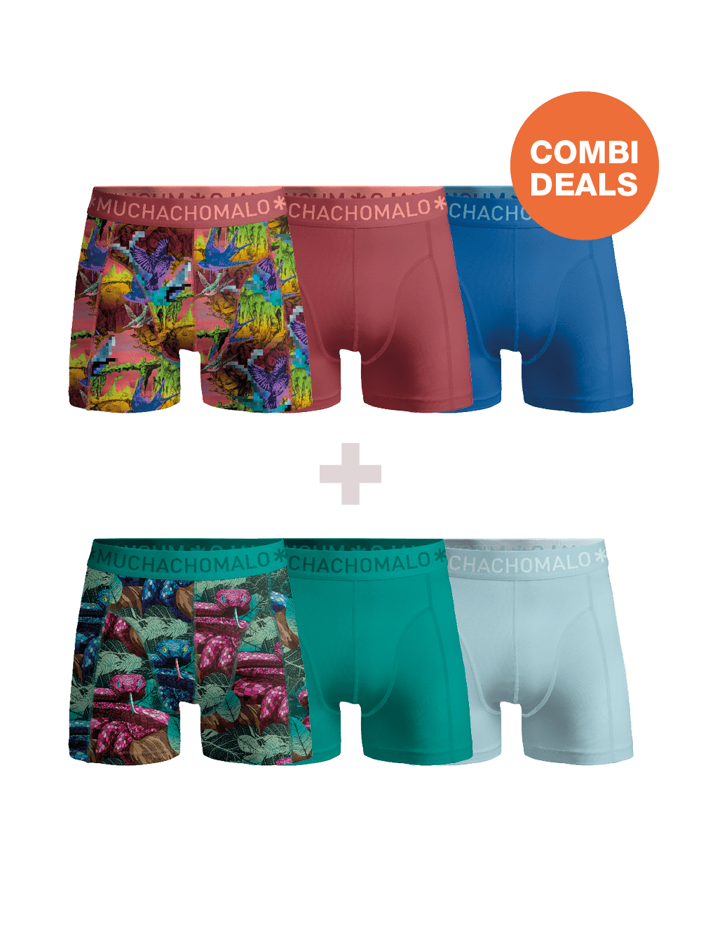 Heren 3+3-pack Boxershorts