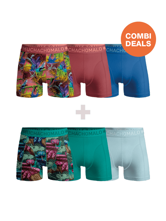 Heren 3+3-pack Boxershorts