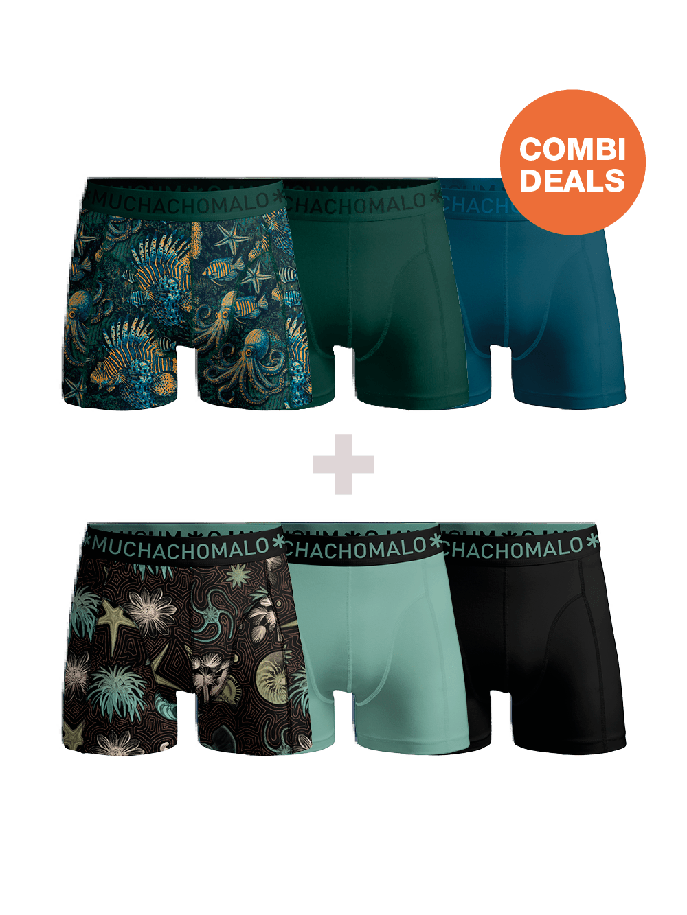 Heren 3+3-pack Boxershorts