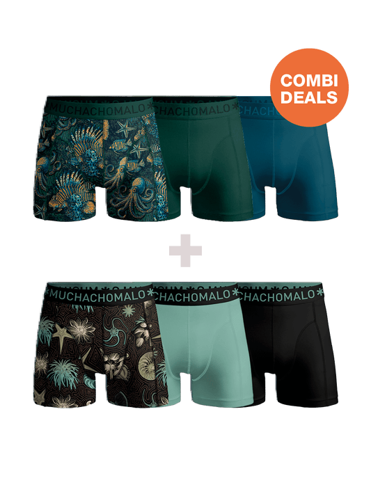 Heren 3+3-pack Boxershorts