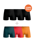 Heren 3+3-pack Boxershorts
