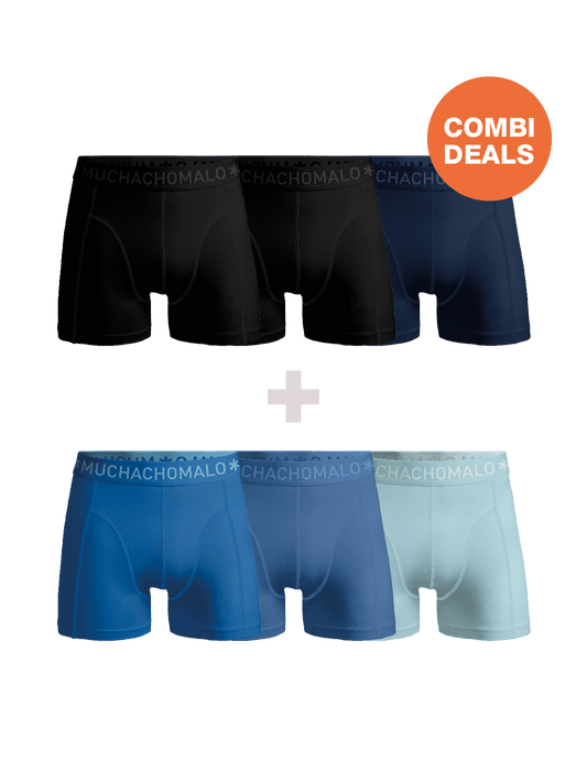 Heren 3+3-pack Boxershorts