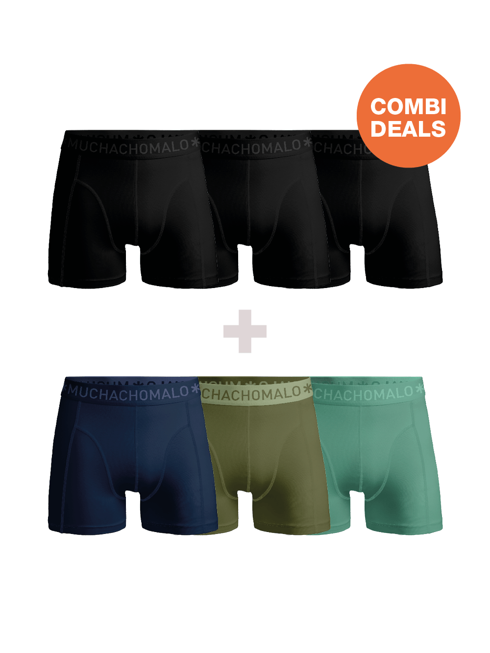 Heren 3+3-pack Boxershorts