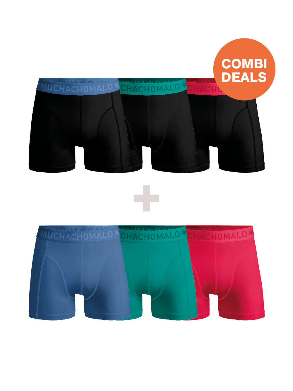 Heren 3+3-pack Boxershorts