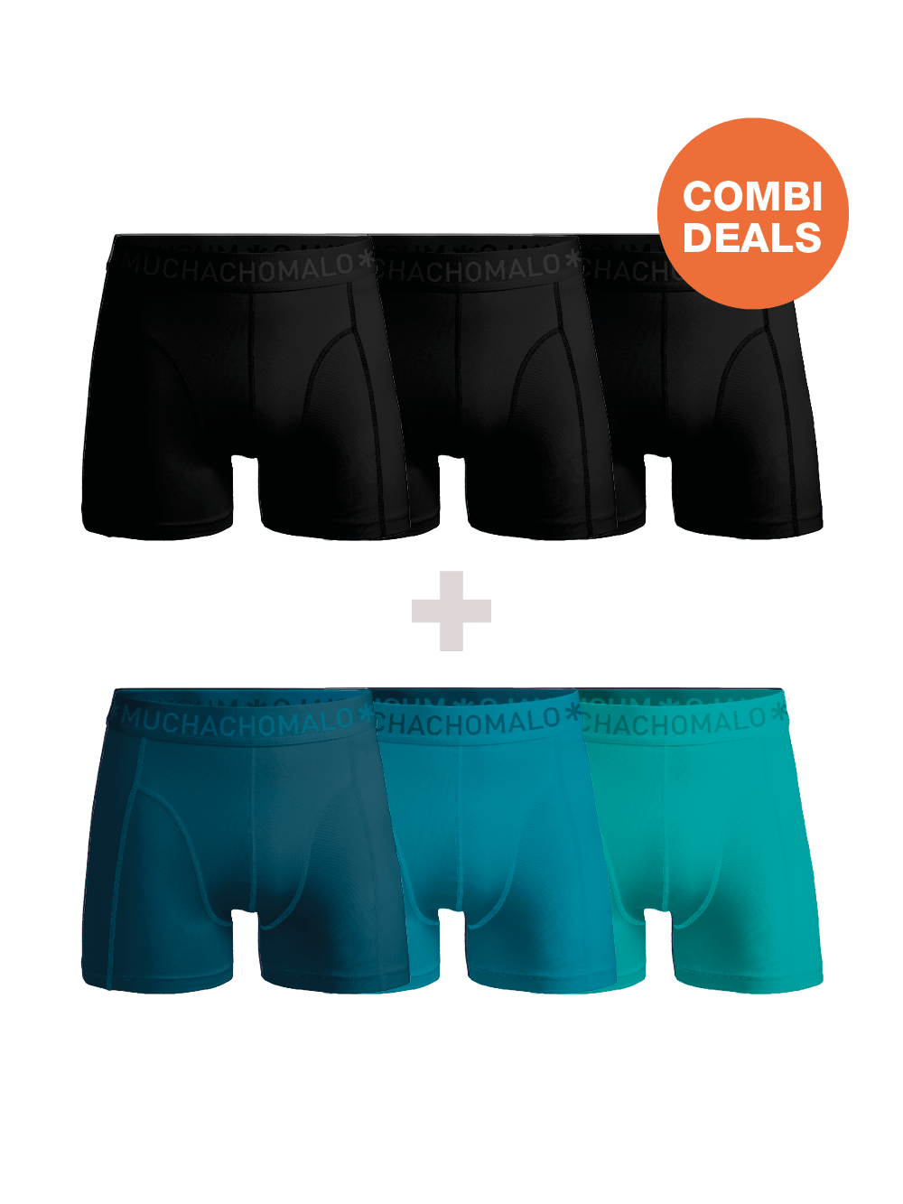 Heren 3+3-pack Boxershorts