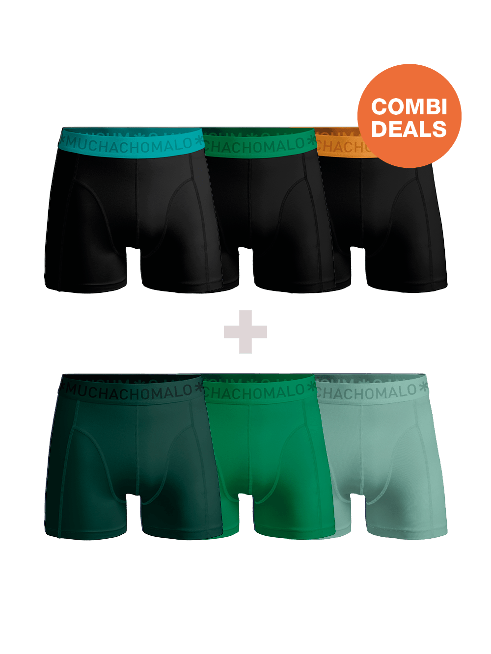 Heren 3+3-pack Boxershorts