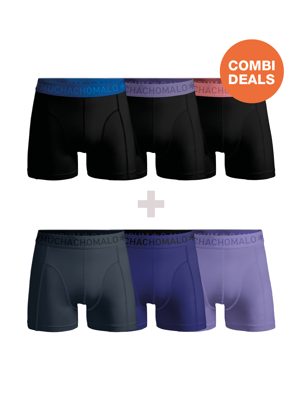 Heren 3+3-pack Boxershorts