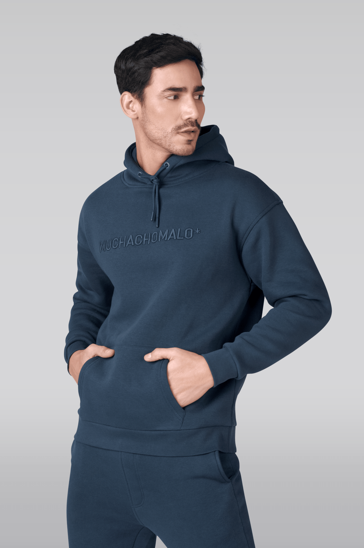 Heren Hoodie Blauw