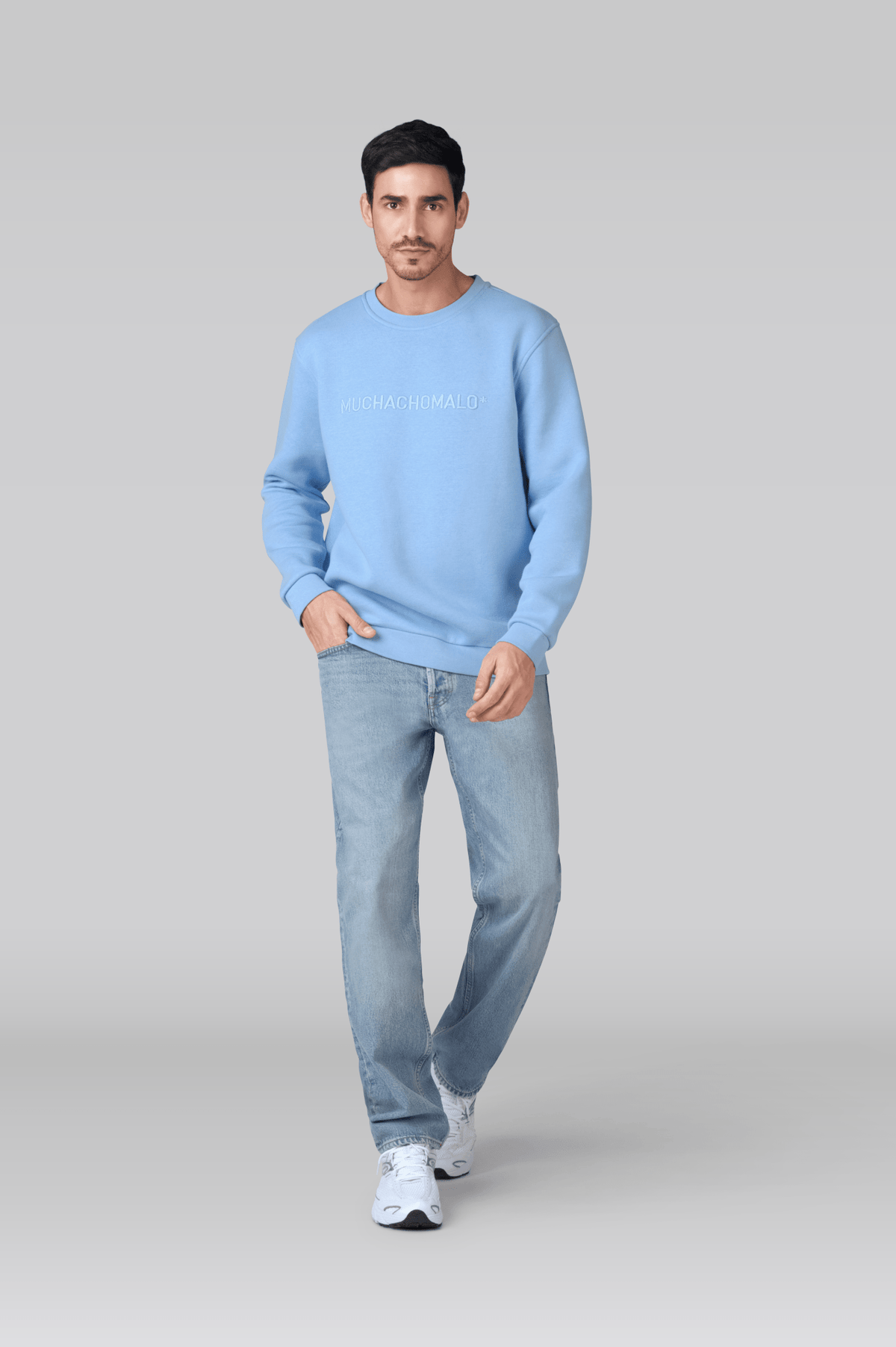 Heren Sweater Lichtblauw