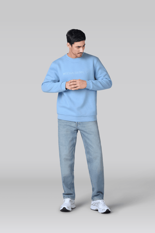 Heren Sweater Lichtblauw
