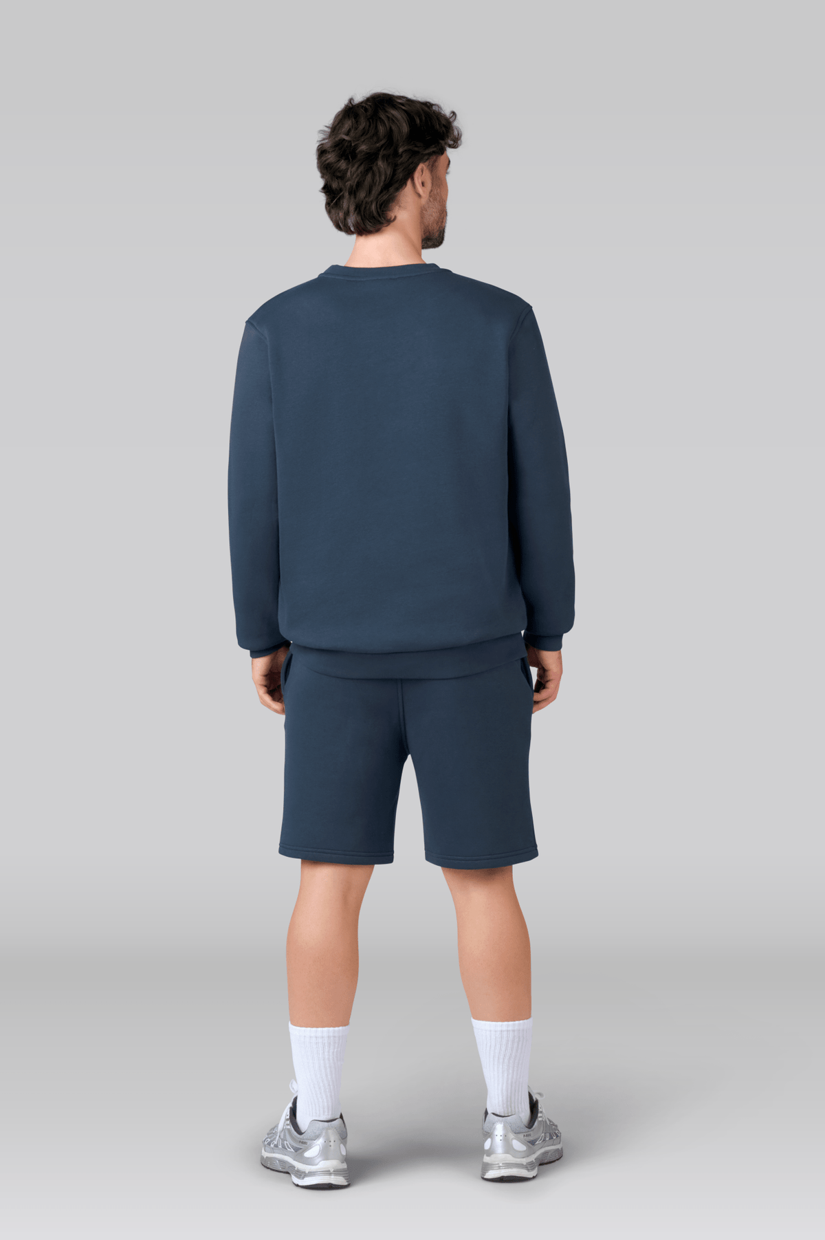 Heren Sweatshorts Blauw