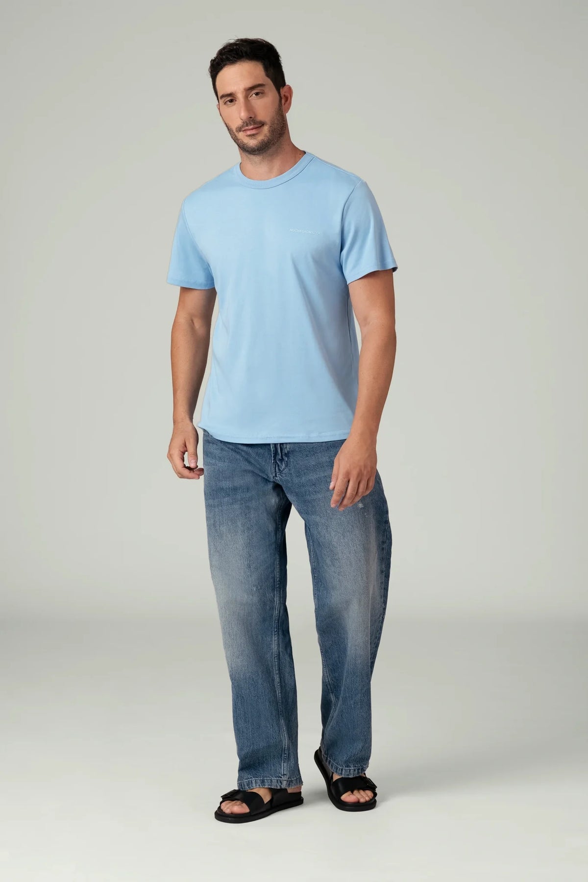 Heren T-Shirt Blauw