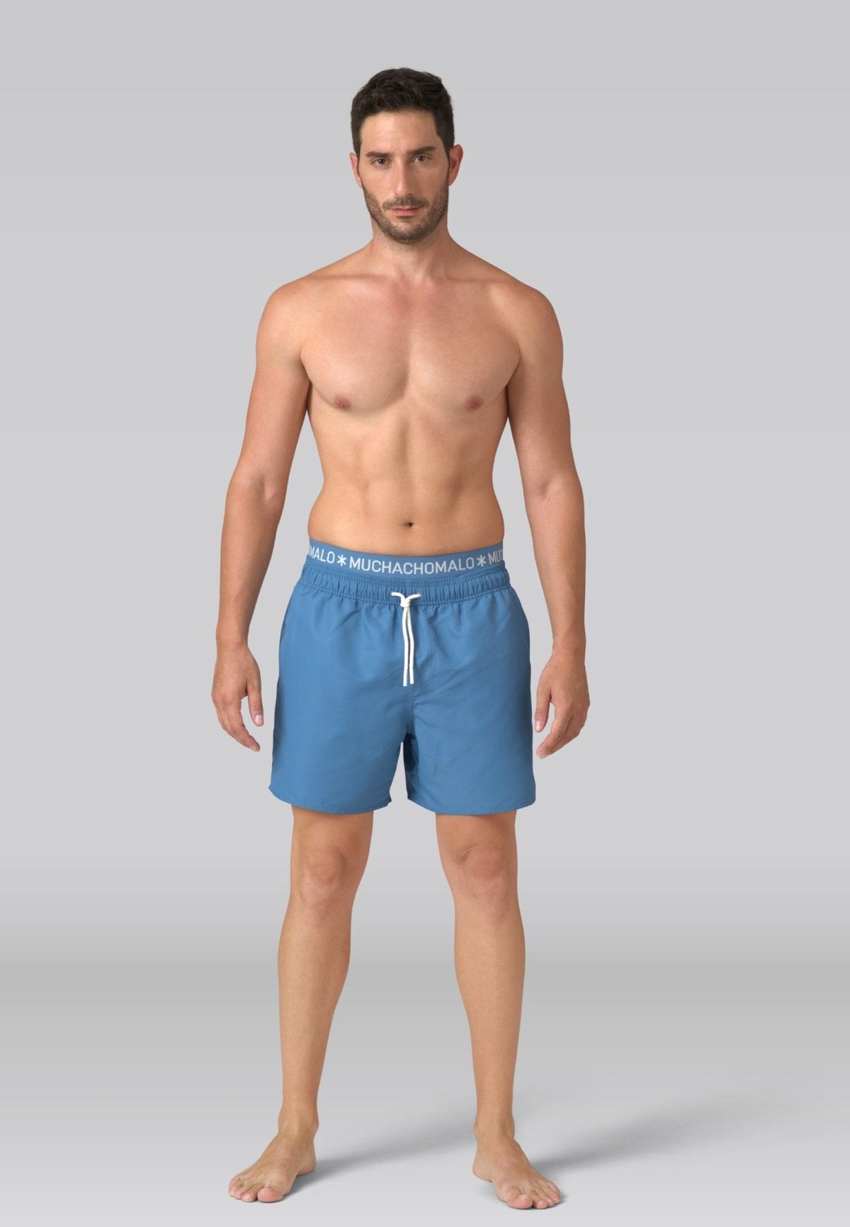 Heren zwembroek blauw
