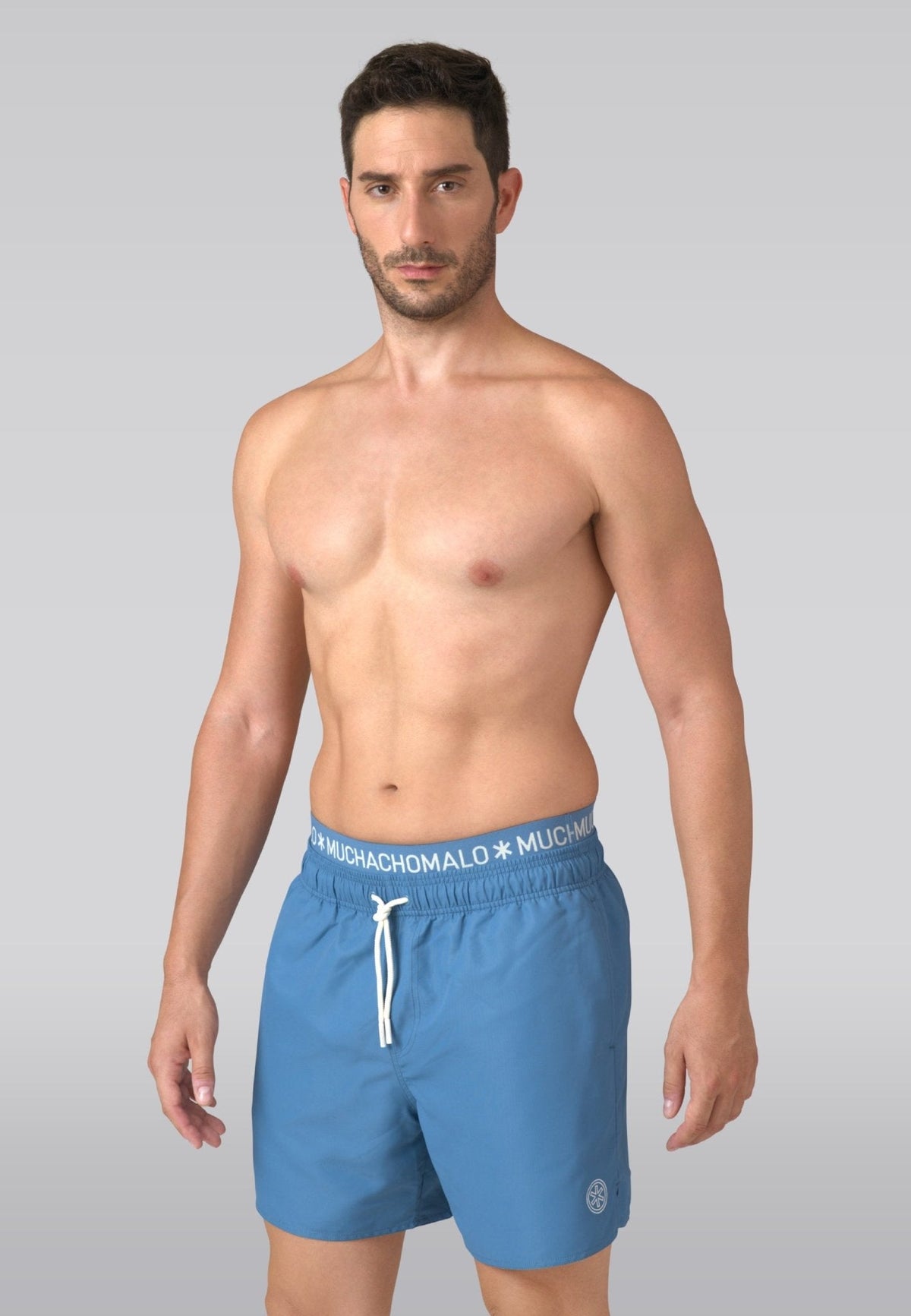 Heren zwembroek blauw