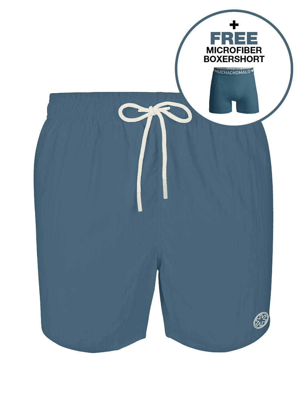 Heren zwembroek blauw