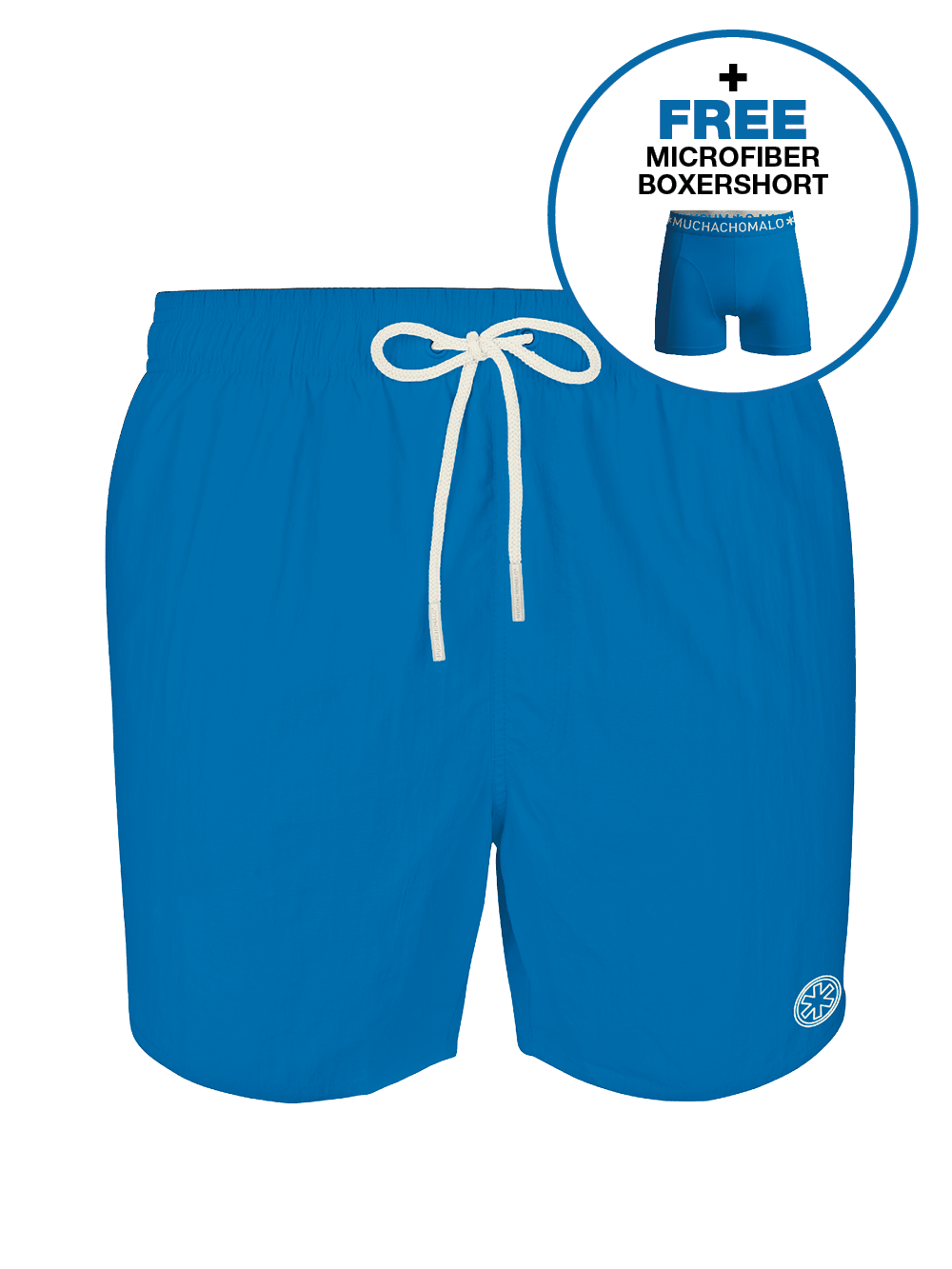 Heren zwembroek blauw