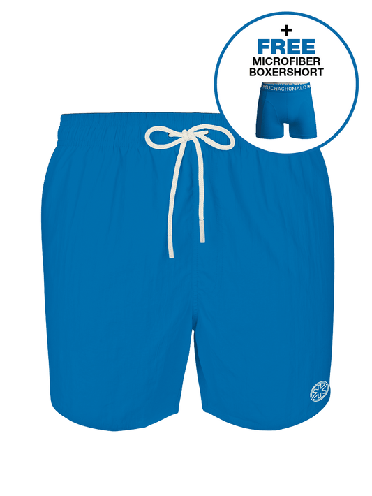 Heren zwembroek blauw