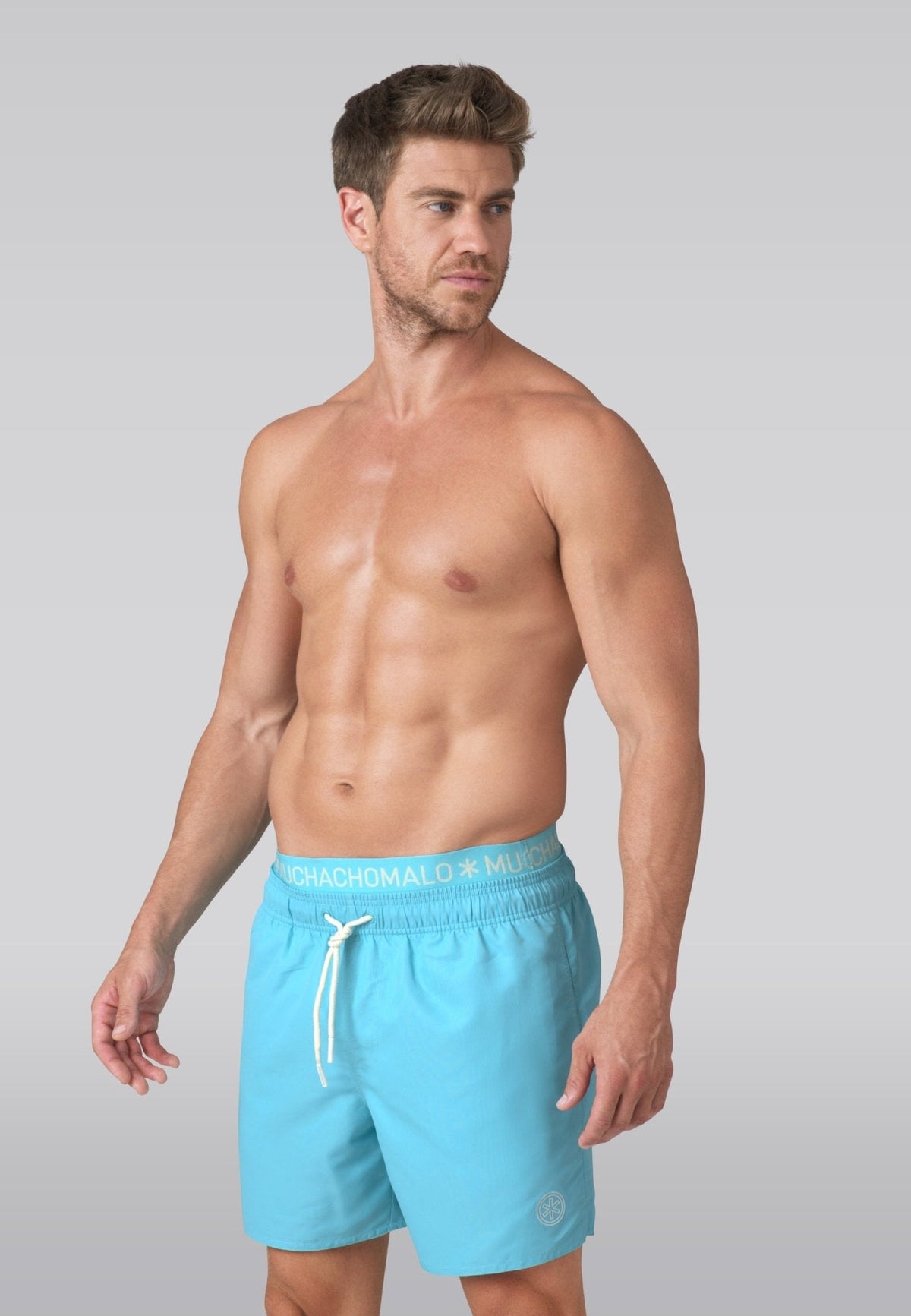 Heren zwembroek blauw