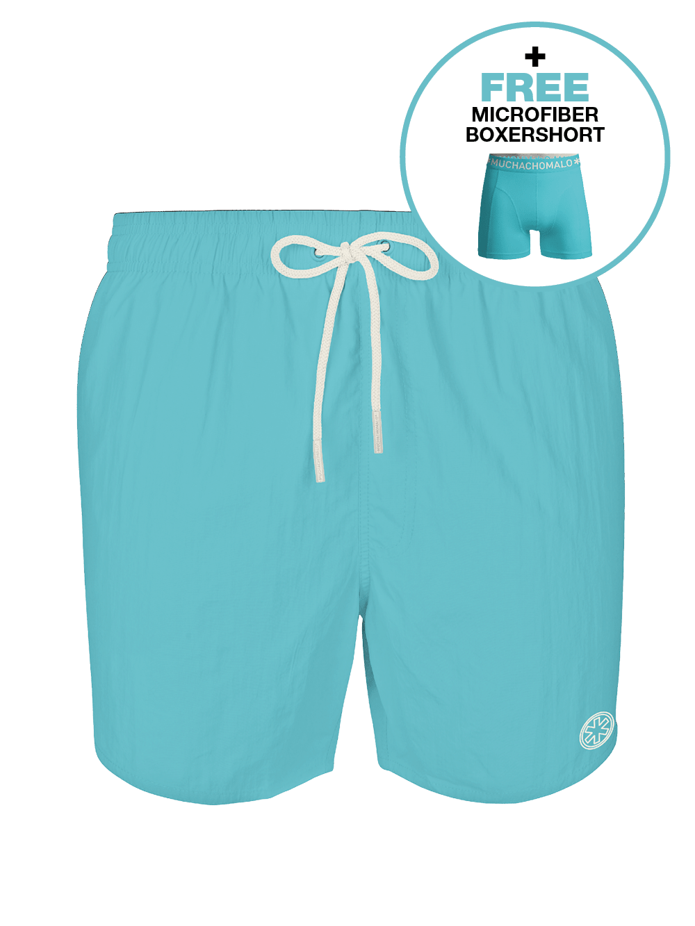 Heren zwembroek blauw