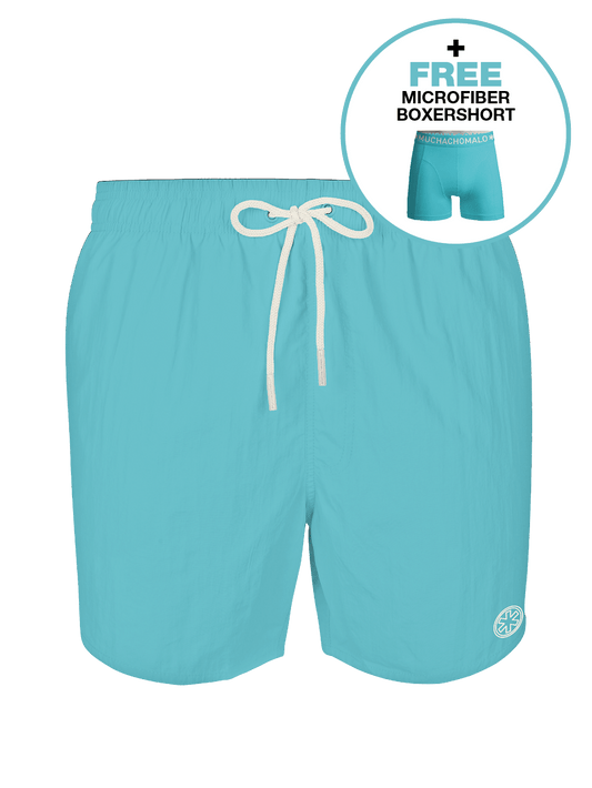 Heren zwembroek blauw