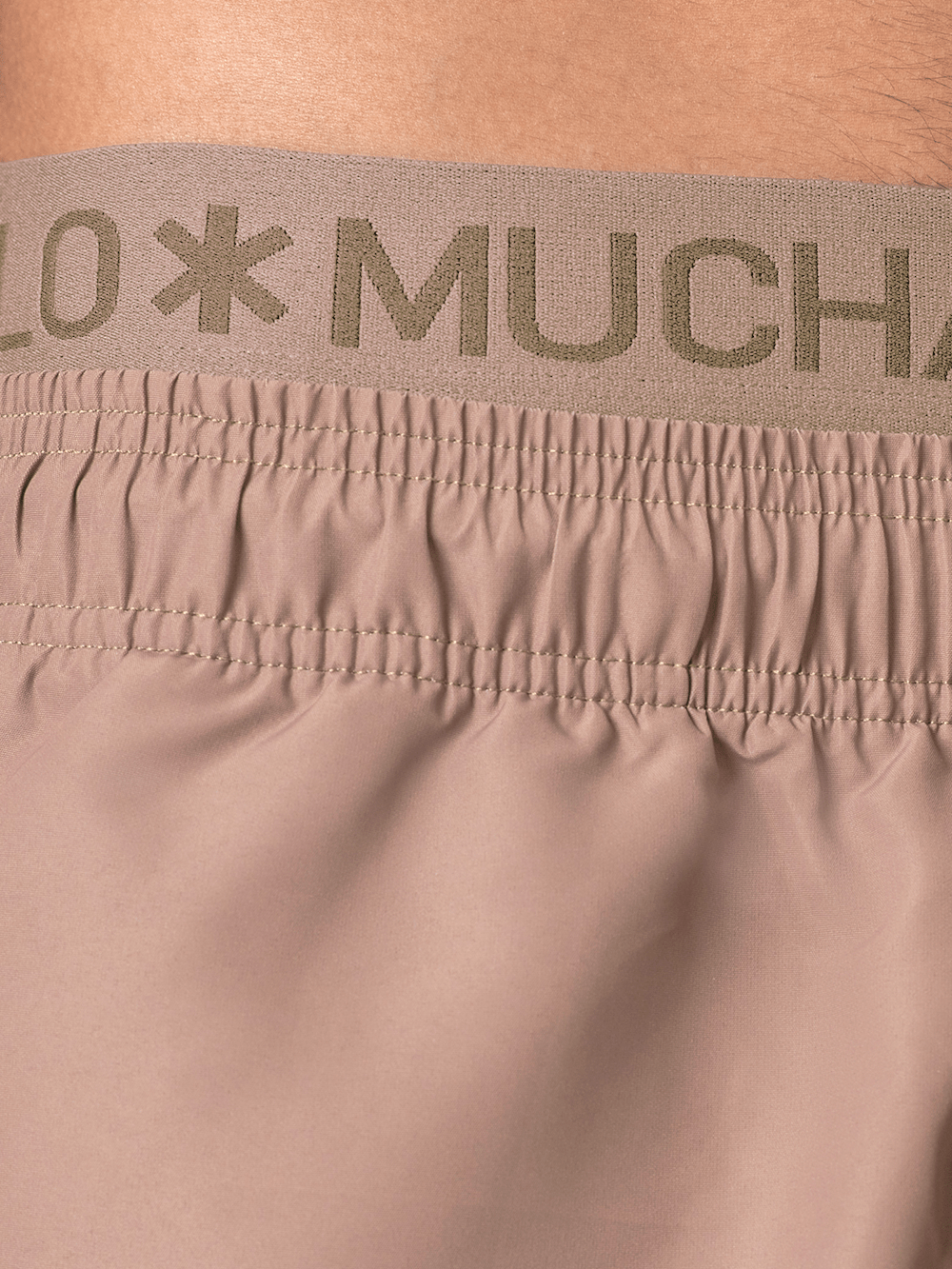 Heren Zwembroek Bruin + Gratis Microfiber boxershort