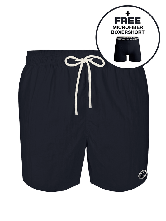 Heren zwembroek marineblauw