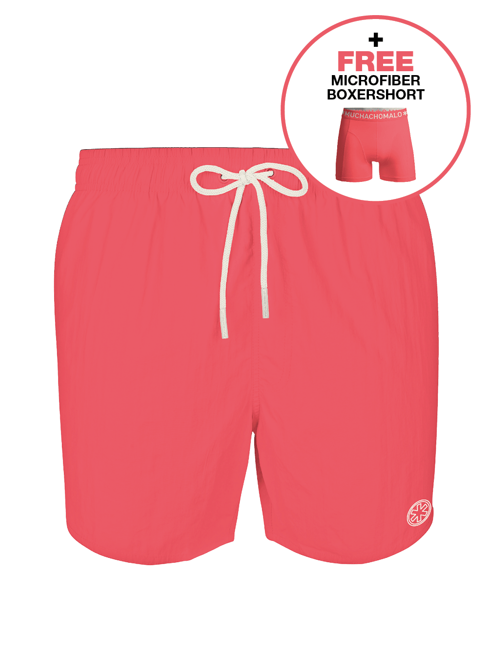 Heren zwembroek neon roze