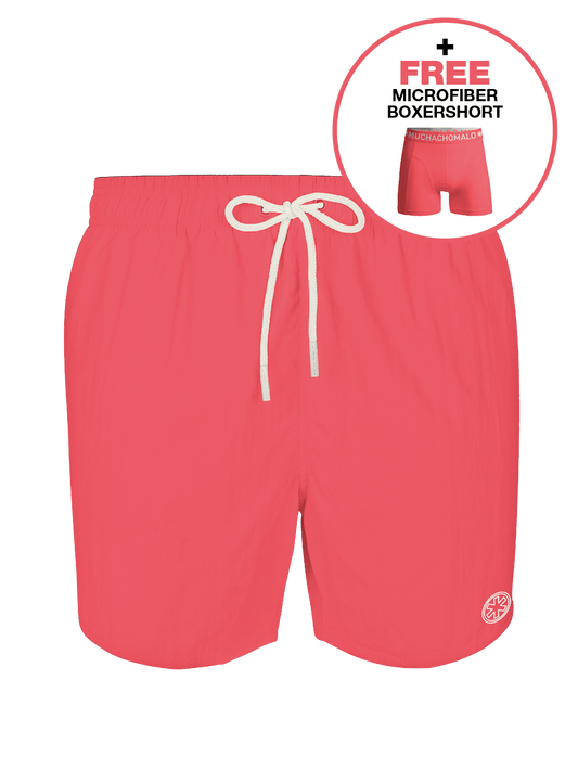 Heren zwembroek neon roze