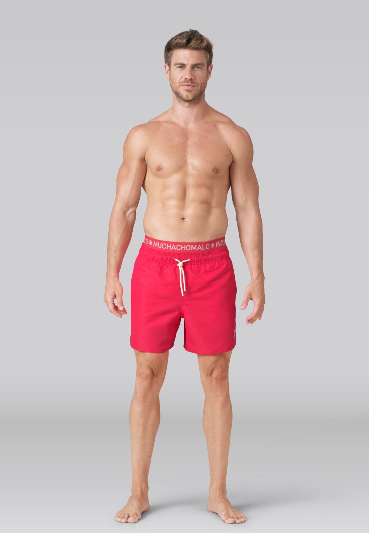 Heren zwembroek neon roze